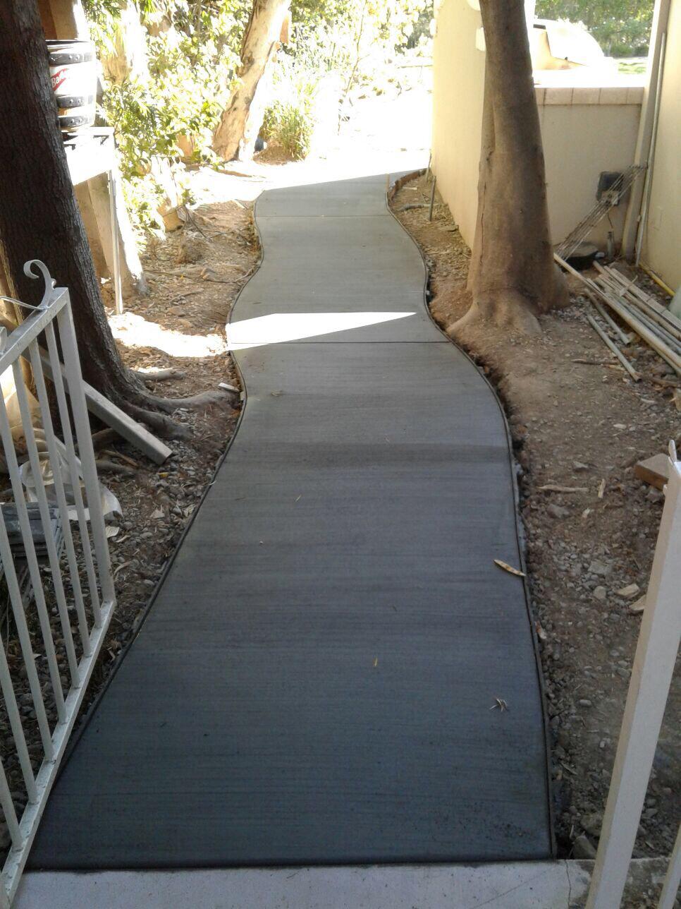 Walk Path Cement Los Angeles Contractor